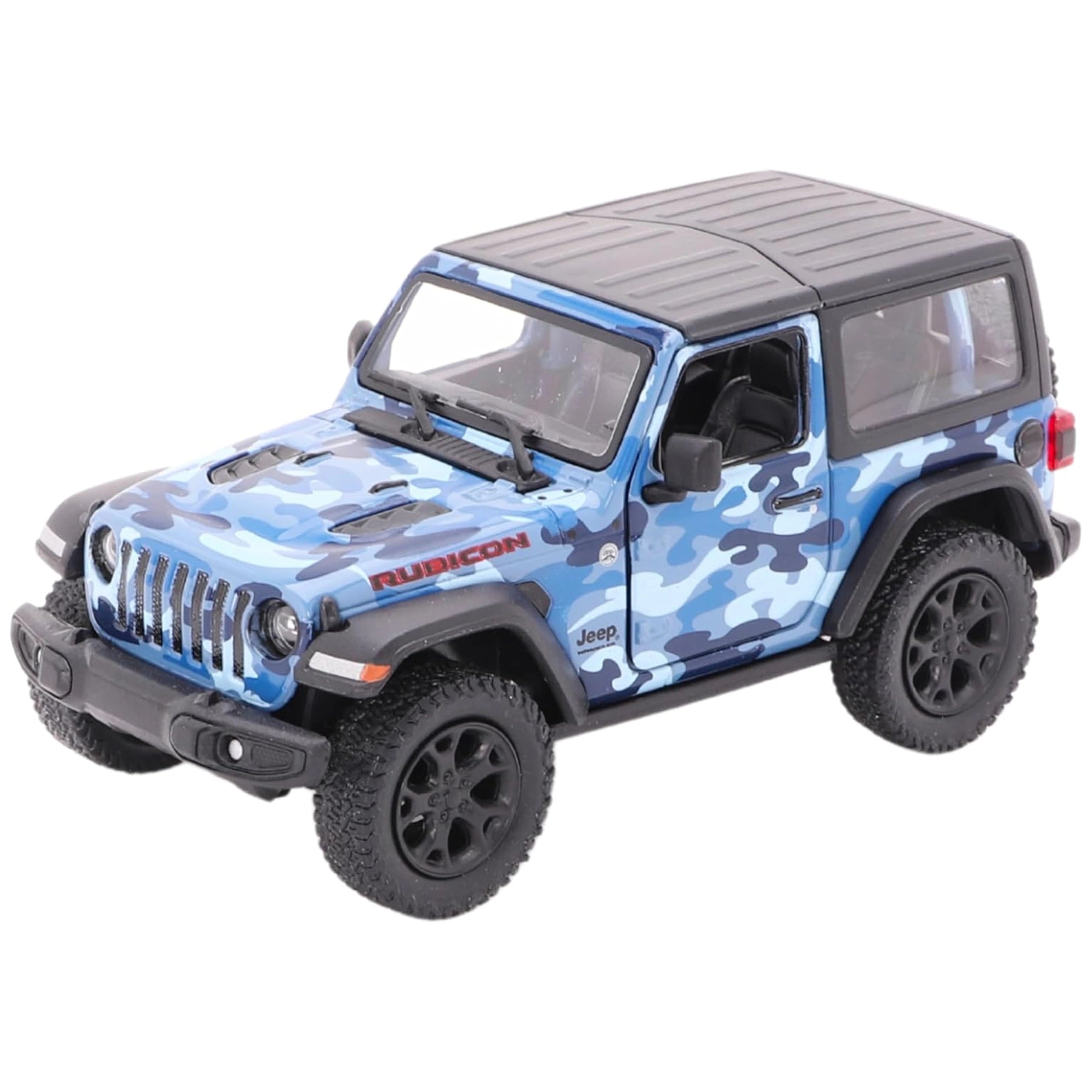 Gollness - Modèle réduit en métal Jeep Wrangler Camouflage 2018 1-34 - 12,5 cm - Véhicules de jeu