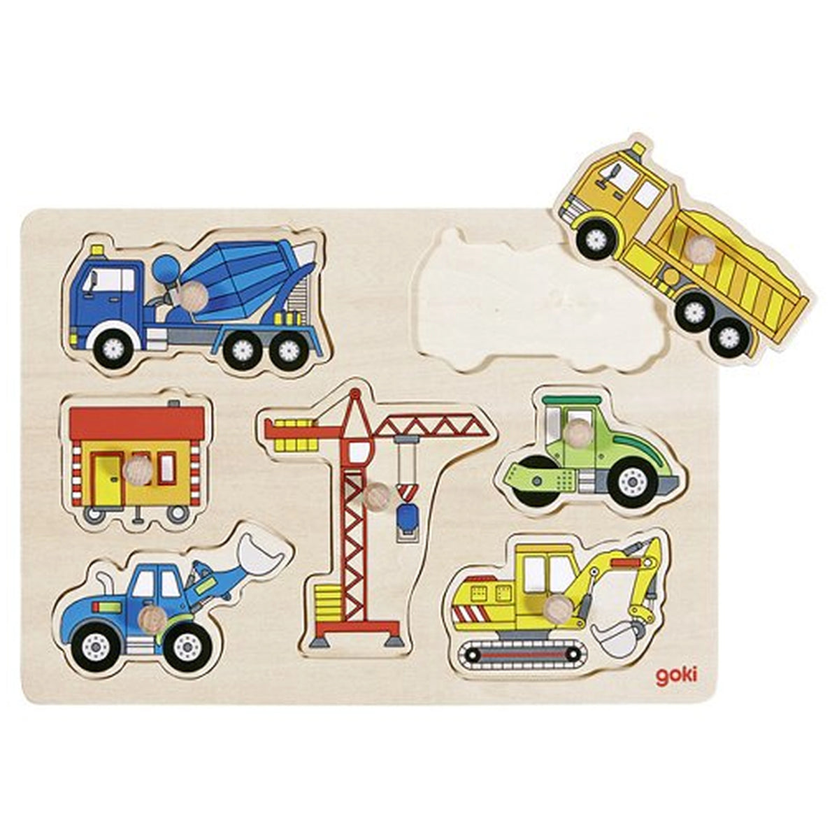 Gollness - Puzzle de véhicules de chantier à soulever - Puzzles