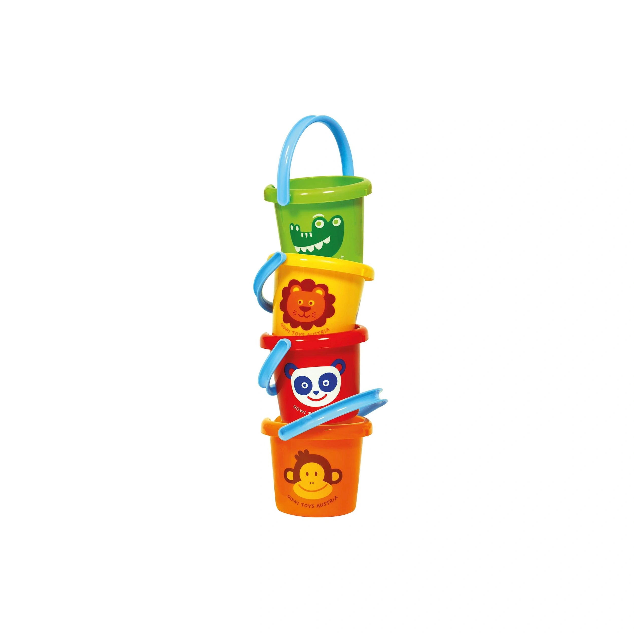 Gowi - Seau de Plage Diamètre 16 Cm Multi Couleur - Jouets de Plage et de Sable