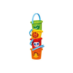 Gowi - Seau de Plage Diamètre 16 Cm Multi Couleur - Jouets de Plage et de Sable