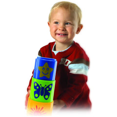 Gowi - Boîte Abeille avec Pyramide - 20 Pièces - Jouets de Tri et d'Empilage