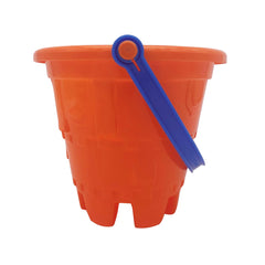 Gowi - Seau Château Diamètre 17 Cm - Orange - Jouets de Plage et de Sable