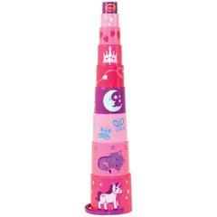 Gowi - Princesse Pyramidale - 9 Pièces - Jouets de Tri et d'Empilage