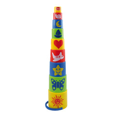 Gowi - Pyramid Standard - Boîte de 9 pièces - Jouets de tri et d'empilage