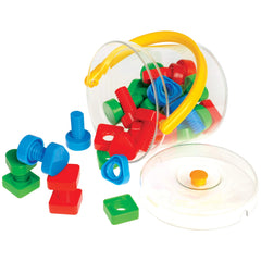 Gowi - Ensemble de vis - 48 pièces dans un seau - Jouets d'activité pour bébés