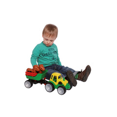 Gowi - Coffrets de jeu - Tracteur compact avec remorque à chevaux - 1 Ans+ - Design durable