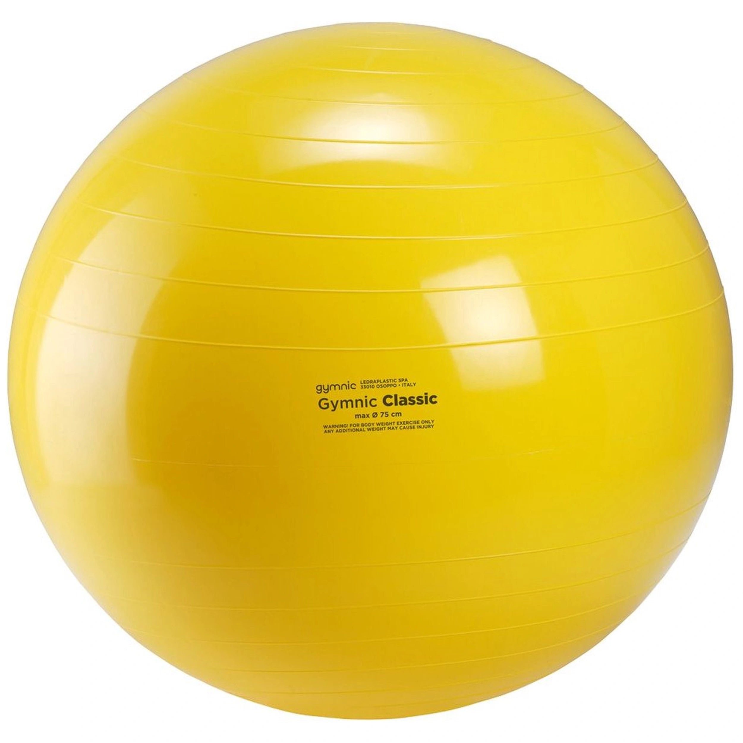 Gymnic - Ballon de Fitness Classique 75 cm Jaune
