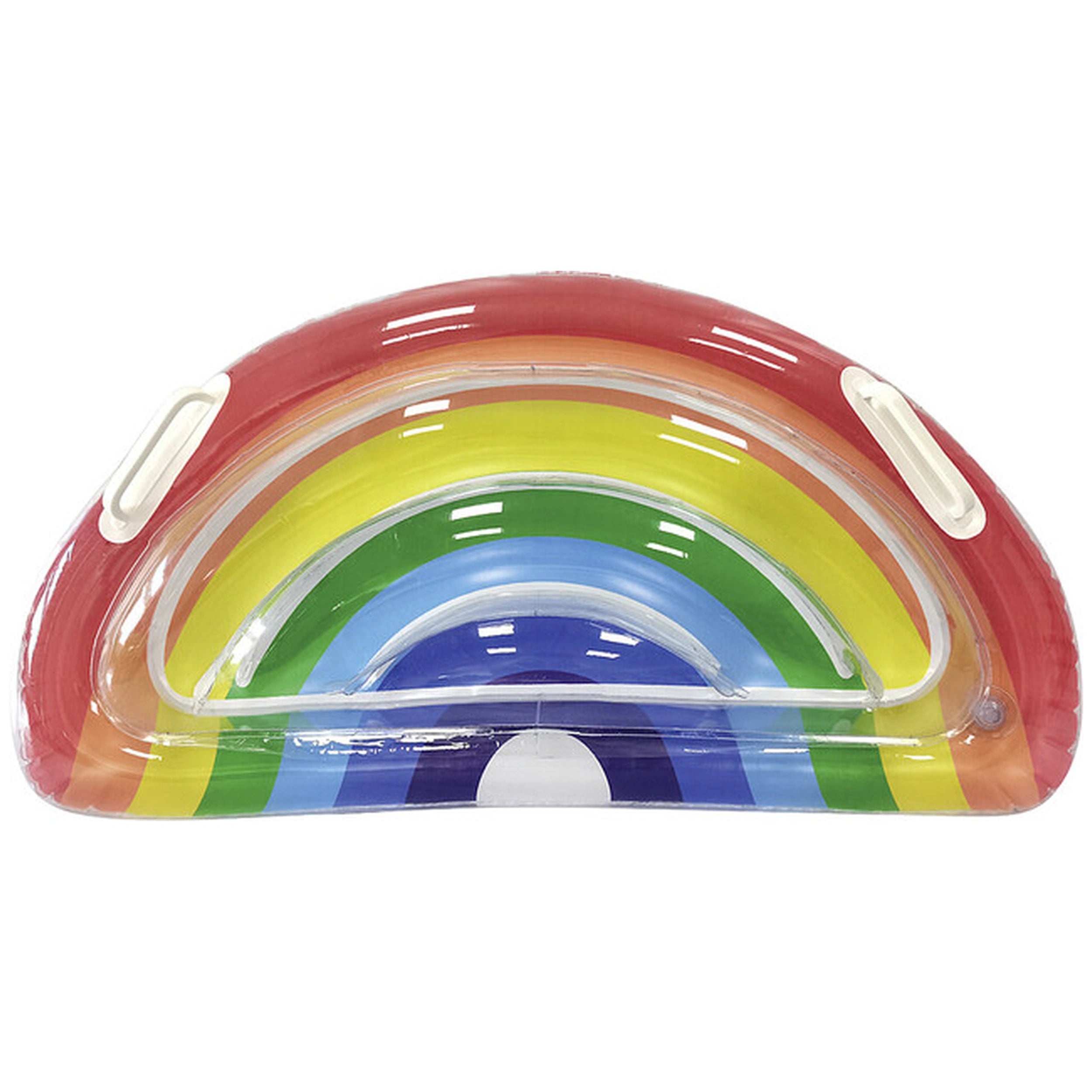 Happy People - Matelas Gonflable Arc-en-Ciel Semicirculaire 80 X 40 Cm