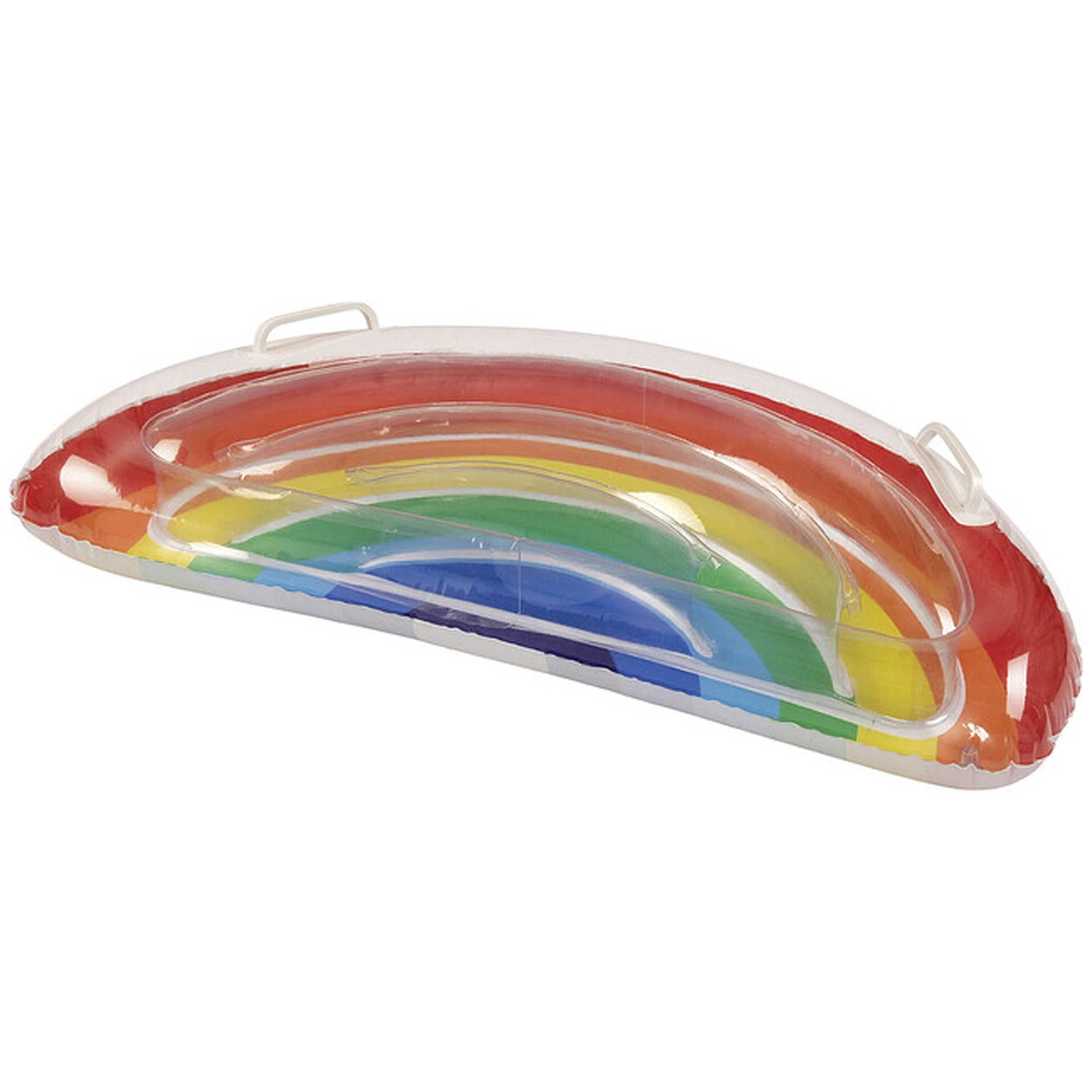 Happy People - Matelas Gonflable Arc-en-Ciel Semicirculaire 80 X 40 Cm