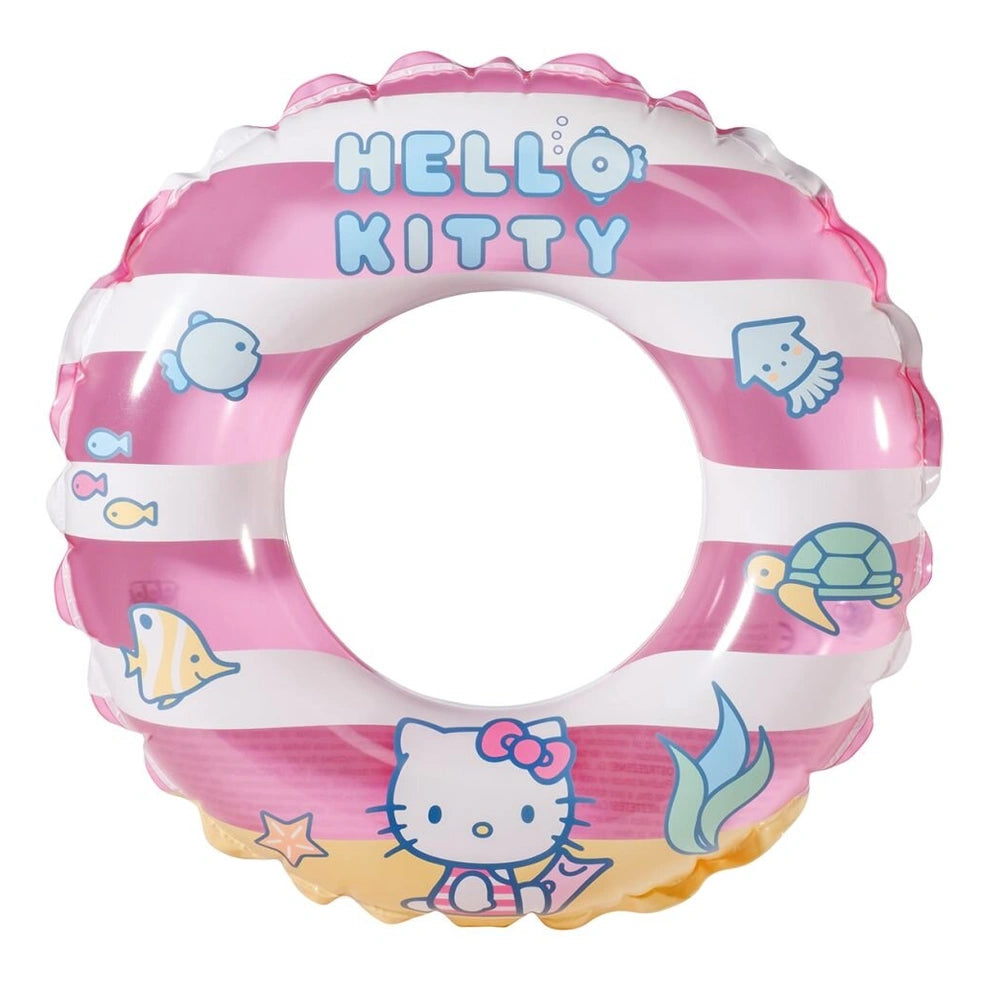 Happy People - Jeux de plage - Bouée gonflable Hello Kitty 45 cm - 3 Ans+ - Amusement aquatique