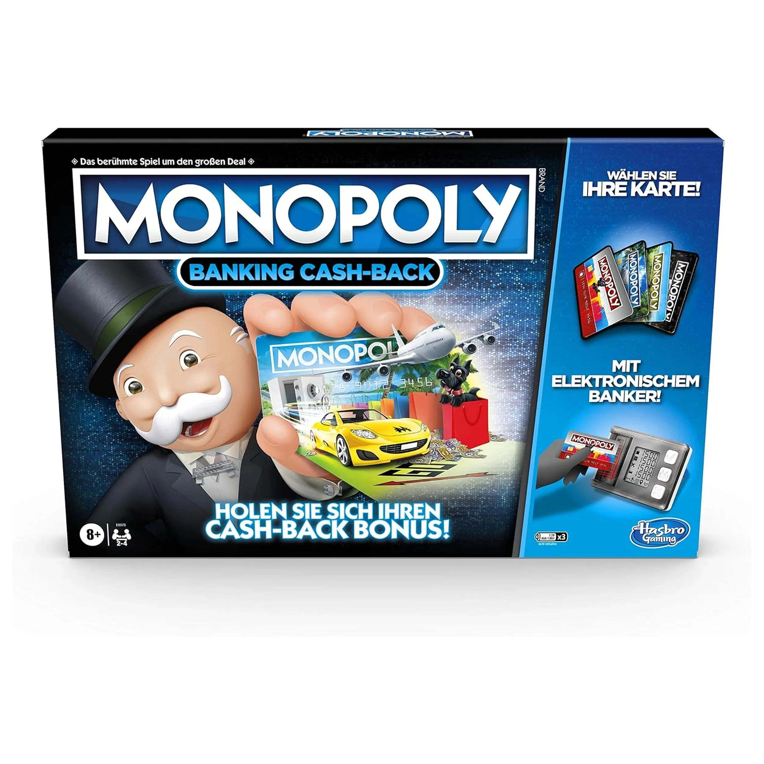 Hasbro - Monopoly Banking Cash Back Jeu de Société - Édition Allemande