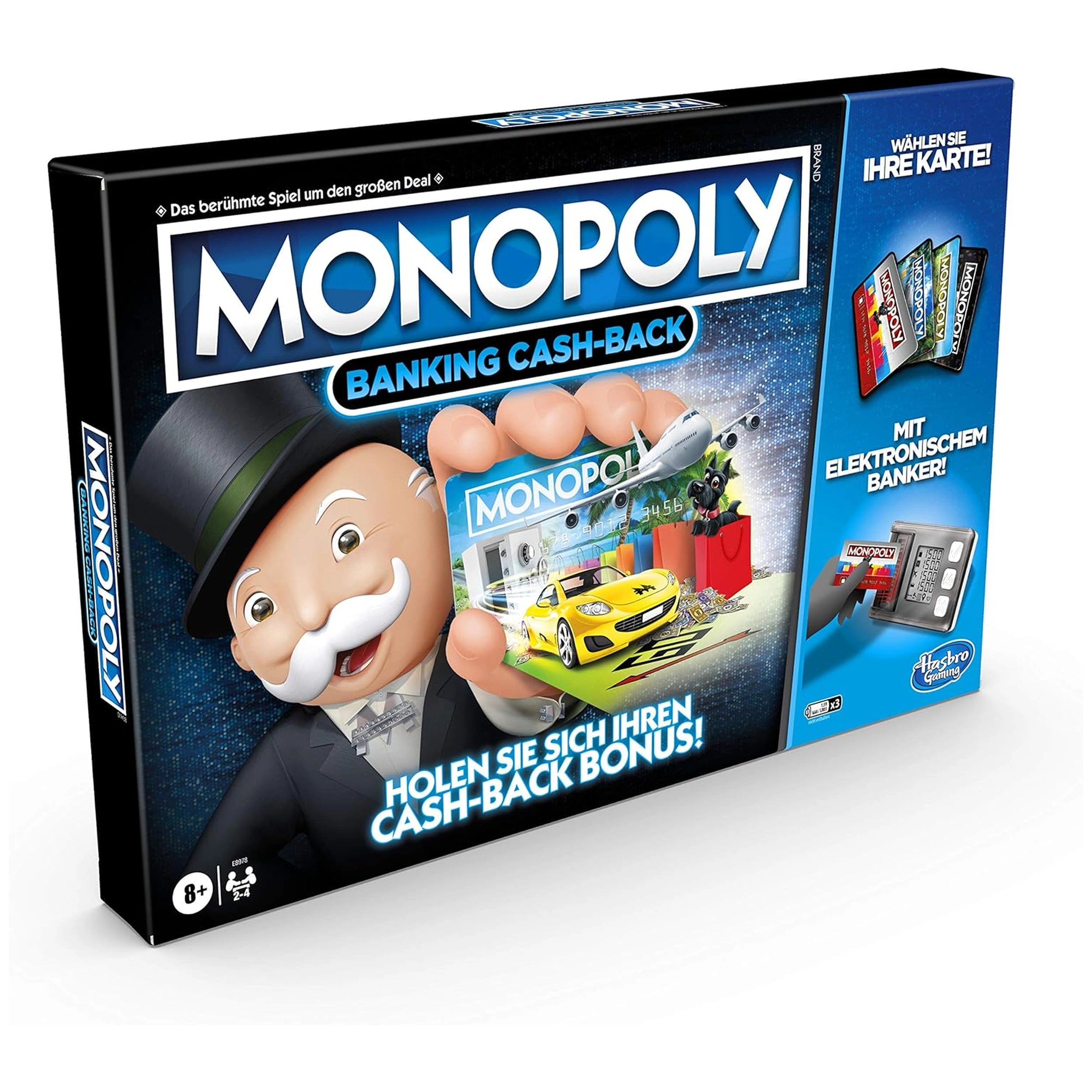 Hasbro - Monopoly Banking Cash Back Jeu de Société - Édition Allemande