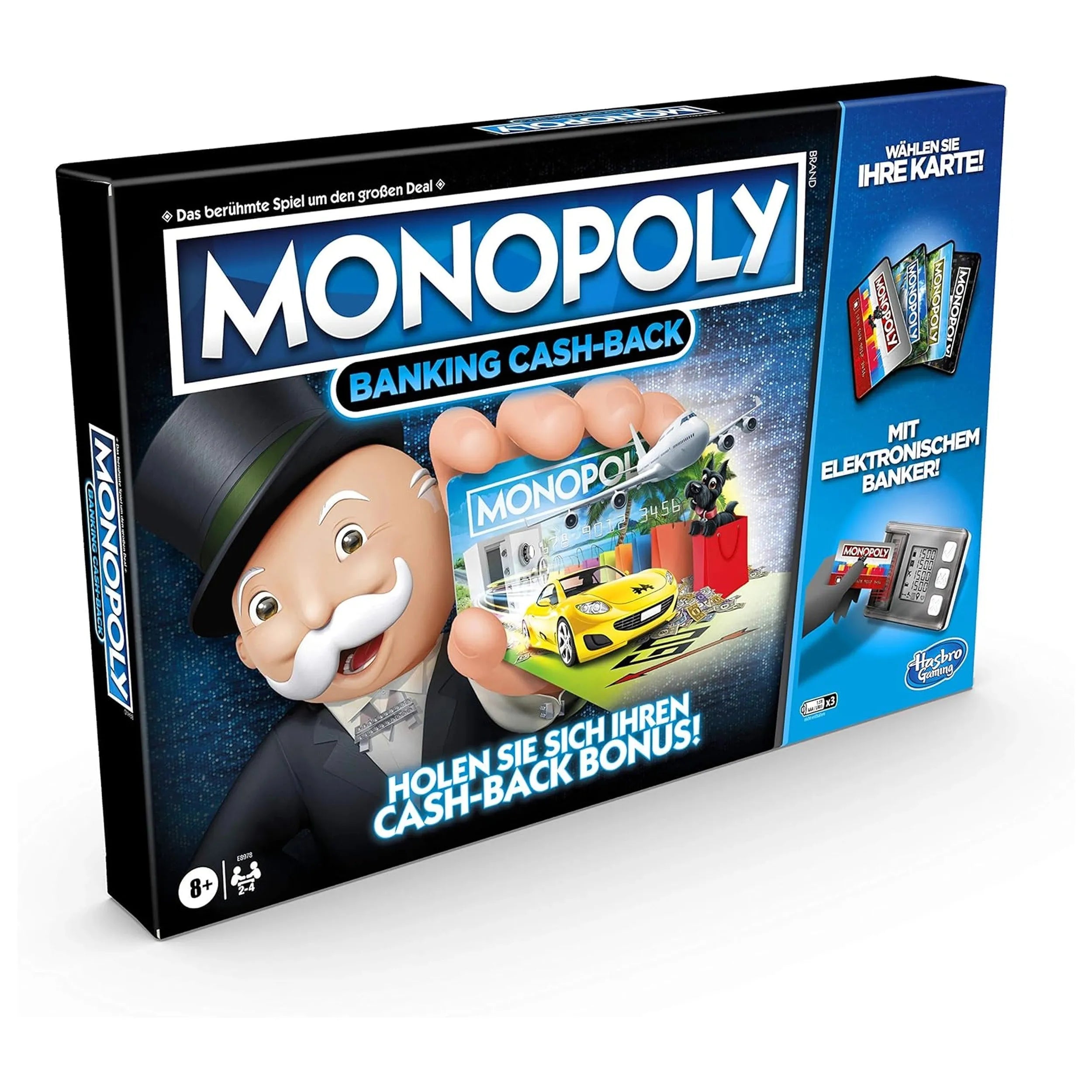 Hasbro - Monopoly Banking Cash Back Jeu de Société - Édition Allemande