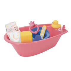 Heless - Poupées - Ensemble de baignoire 8 pièces - Jeux d'imitation - 3 Ans+