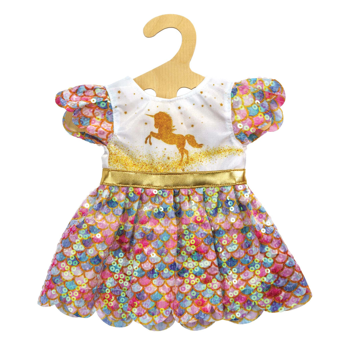 Heless - Glitter Dress Unicorn Goldy Size 35-45 Cm - Dolls Playsets And Toy Figures