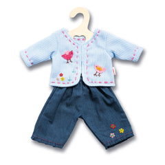 Heless - Veste avec jeans taille 35-45 cm - Ensembles de jeu pour poupées et figurines