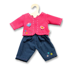 Heless - Veste avec jeans taille 35-45 cm - Ensembles de jeu pour poupées et figurines