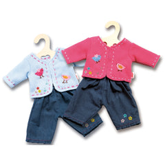 Heless - Veste avec jeans taille 35-45 cm - Ensembles de jeu pour poupées et figurines