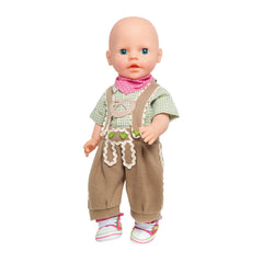 Heless - Knickerbockers avec chemise 3 pièces taille 35-45 cm - Ensembles de jeu pour poupées et figurines
