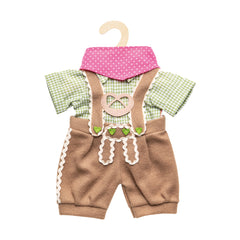 Heless - Knickerbockers avec chemise 3 pièces taille 35-45 cm - Ensembles de jeu pour poupées et figurines