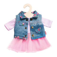 Heless - Lace Dress With Denim Vest Size 35-45 Cm - Dolls Playsets And Toy Figures