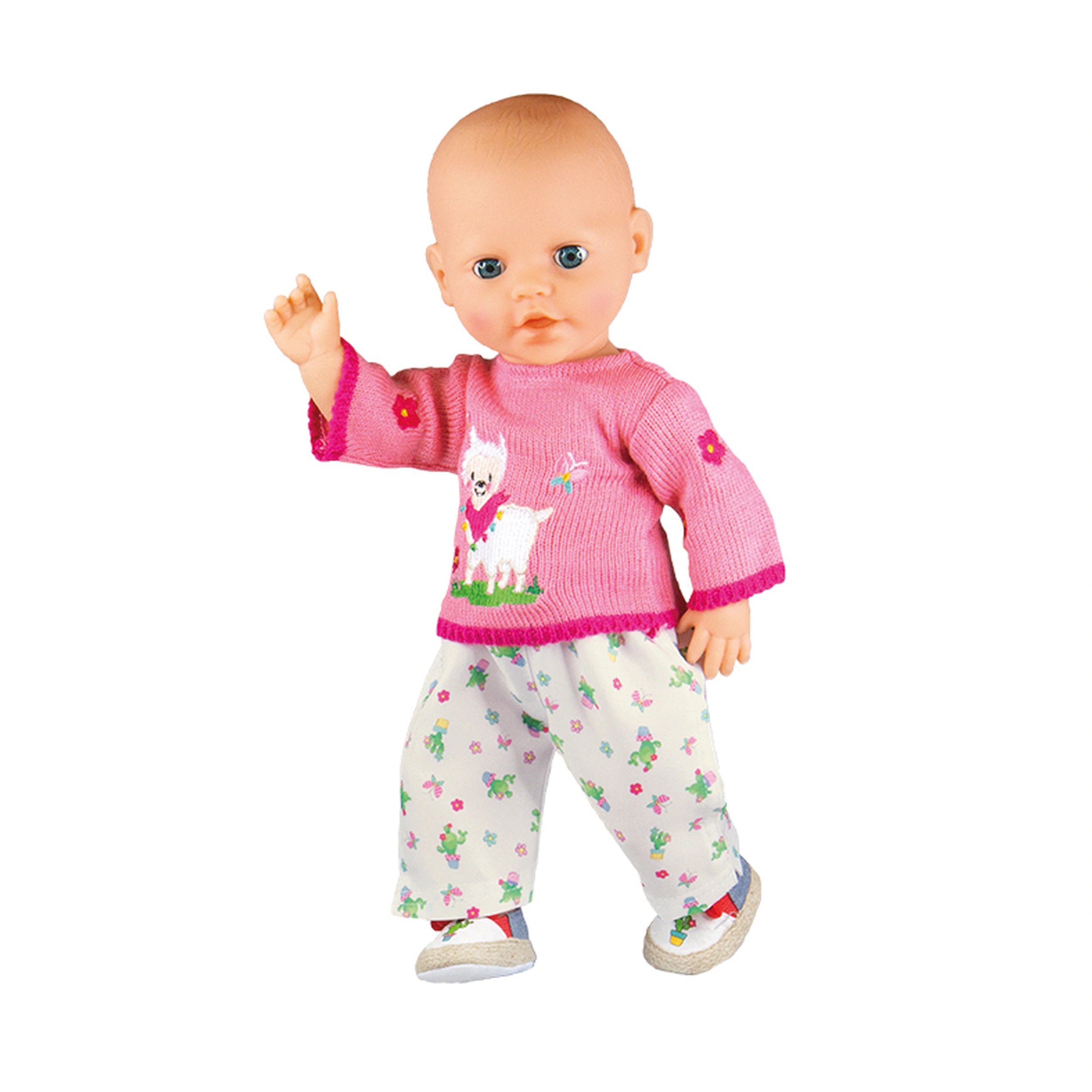 Heless - Pull avec pantalon Alpaca Oscar Taille 35-45 cm - Ensembles de jeu pour poupées et figurines