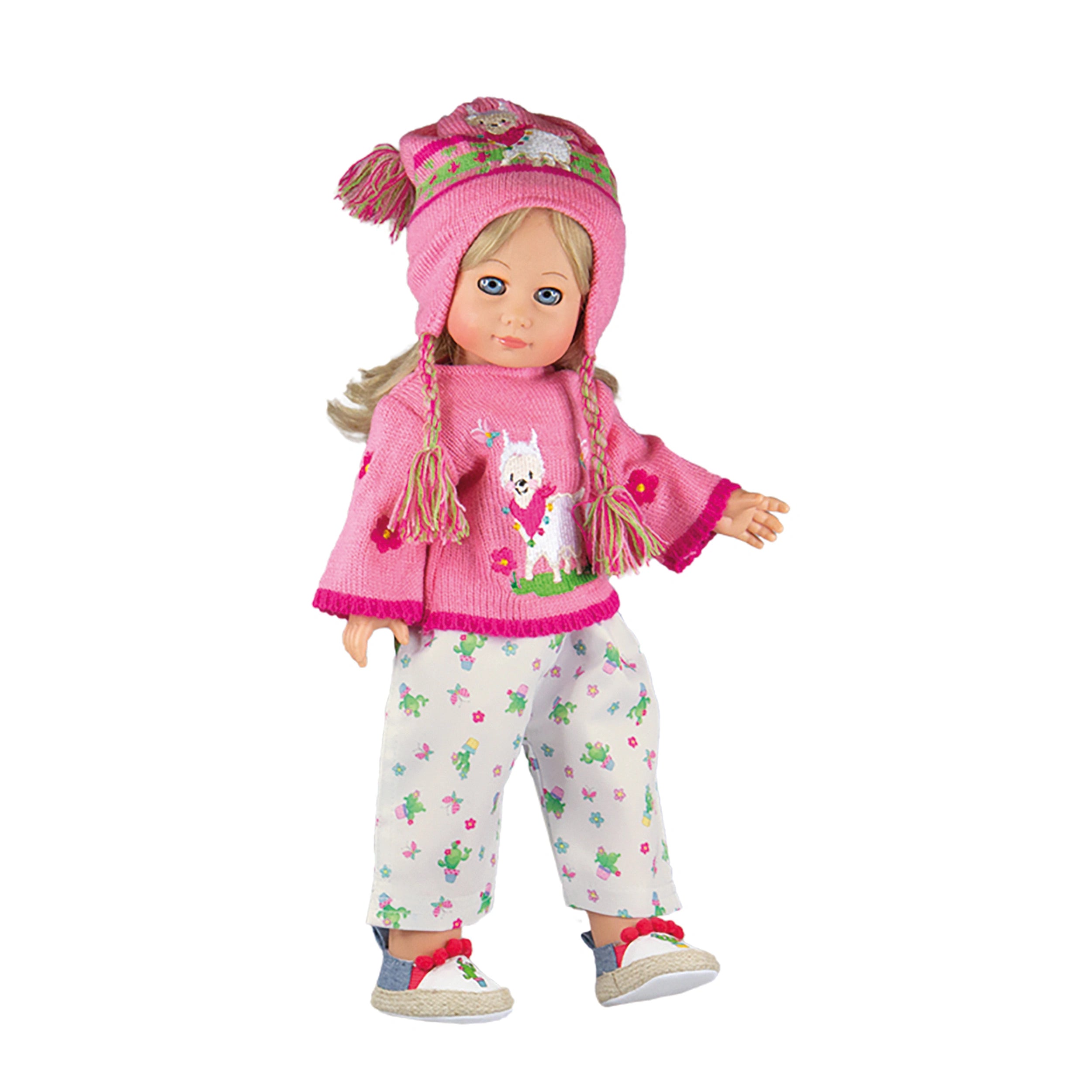 Heless - Pull avec pantalon Alpaca Oscar Taille 35-45 cm - Ensembles de jeu pour poupées et figurines