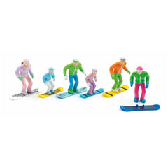 Jagerndorfer - 6 figures standing with head snowboards - Model Making