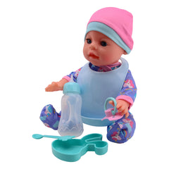 Johntoy - Poupée Bébé Rose qui Boit et Fait Pipi 30Cm - Poupées, Ensembles de Jeu et Figurines