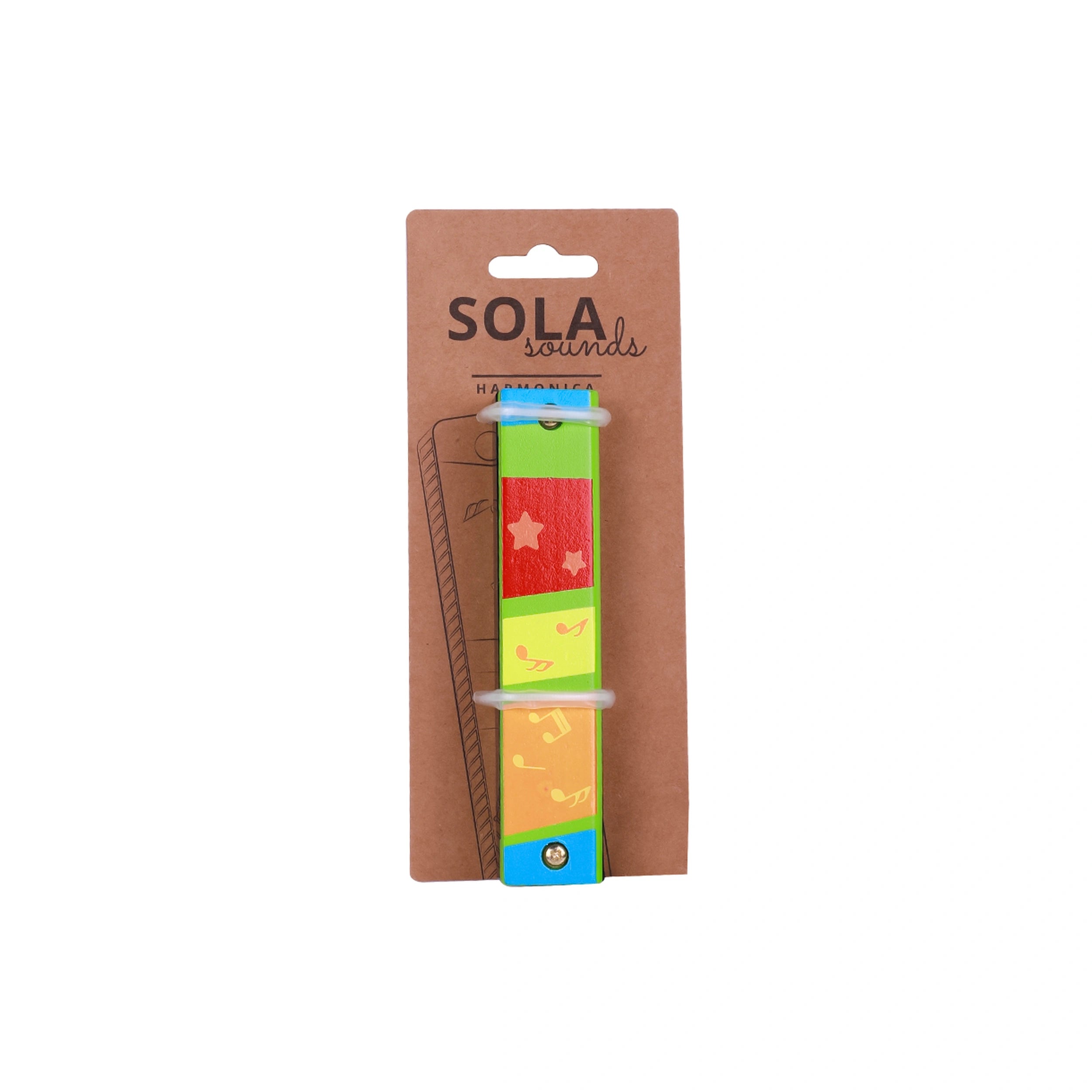 Johntoy - Sola Sounds - Harmonica en bois - Jouets musicaux