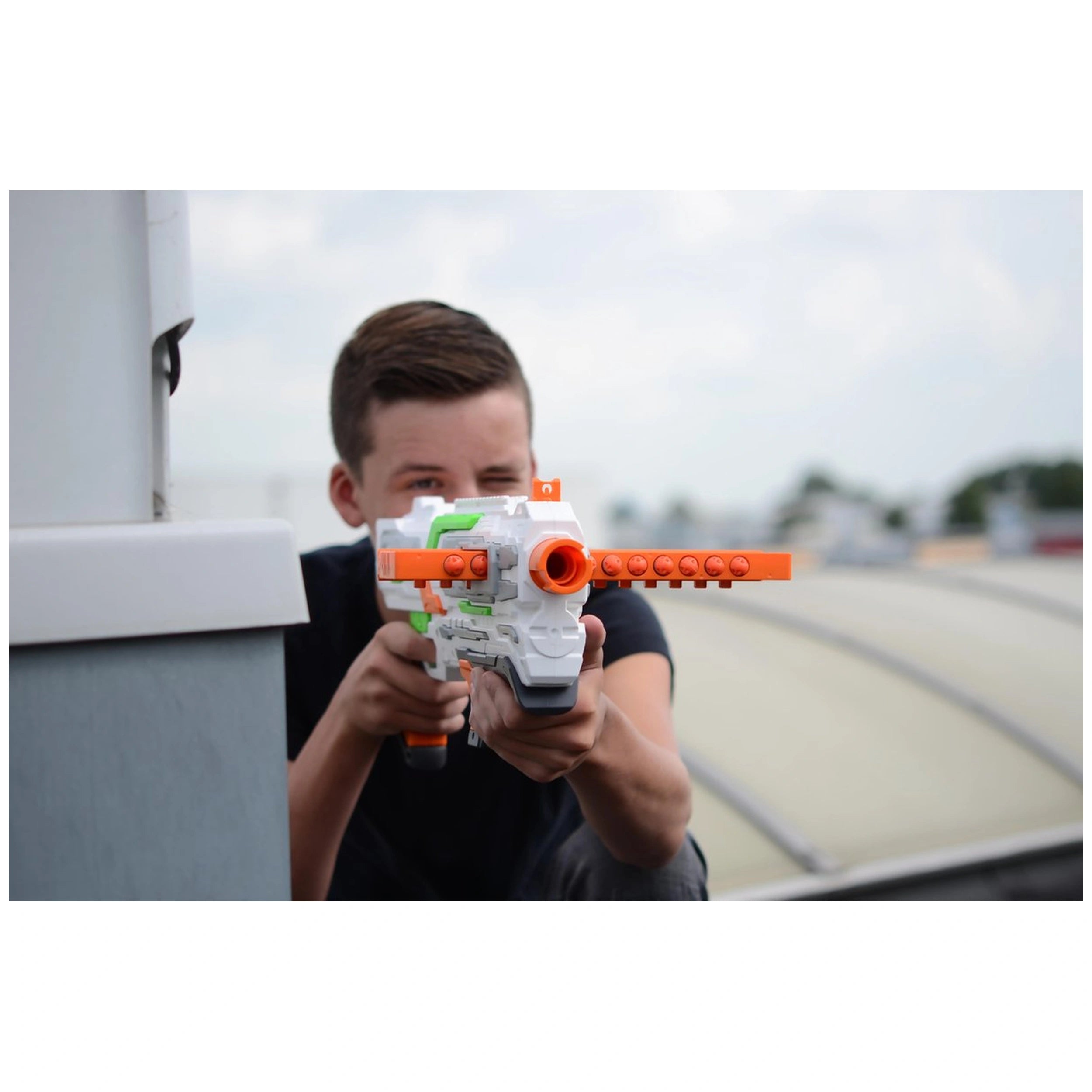 Johntoy - Tack Pro Storm Clip X avec 2 clips et 24 fléchettes 50 cm - Équipement de jeu en extérieur