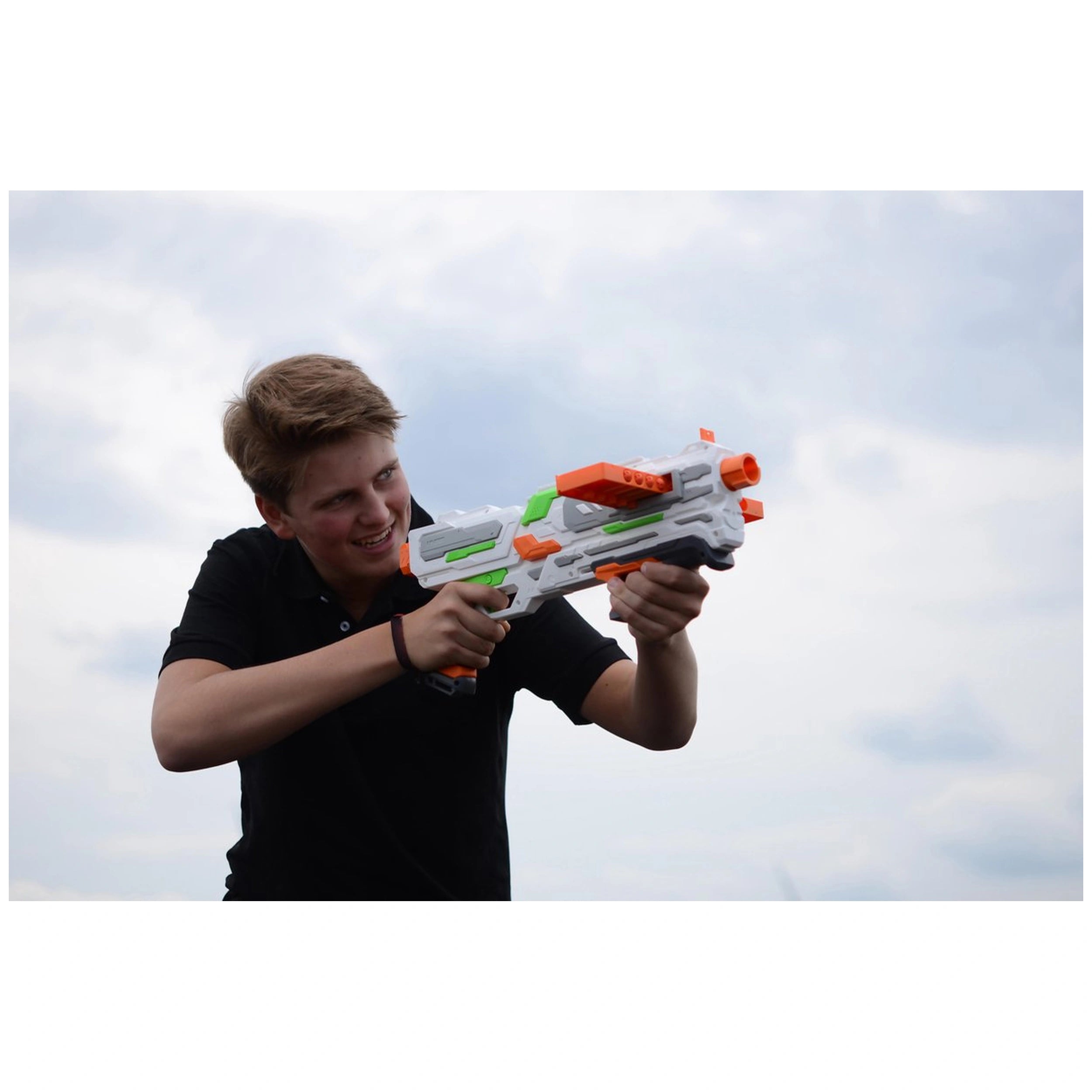 Johntoy - Tack Pro Storm Clip X avec 2 clips et 24 fléchettes 50 cm - Équipement de jeu en extérieur