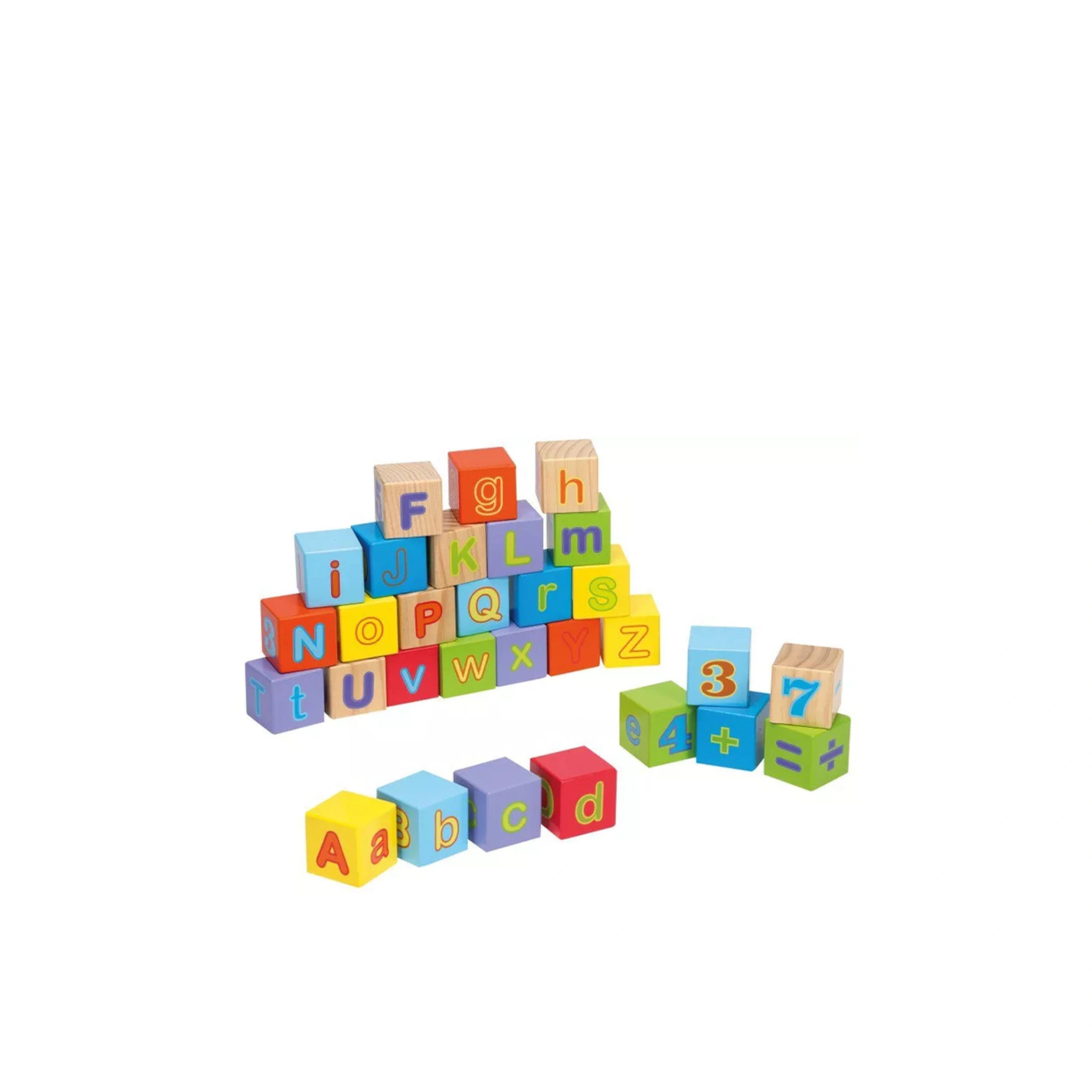 Johntoy - Wooden Alphabet Blocks 30 Pieces - Baby Activity Toys