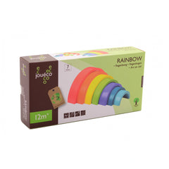 Johntoy - Wooden Rainbow 7 Pieces - Sorting & Stacking Toys