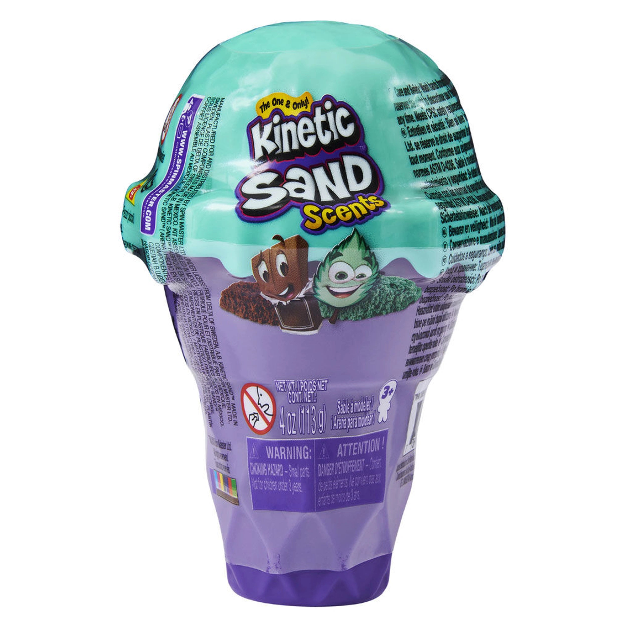 Kinetic Sand Ice Cream Cone Container with 2 Colors