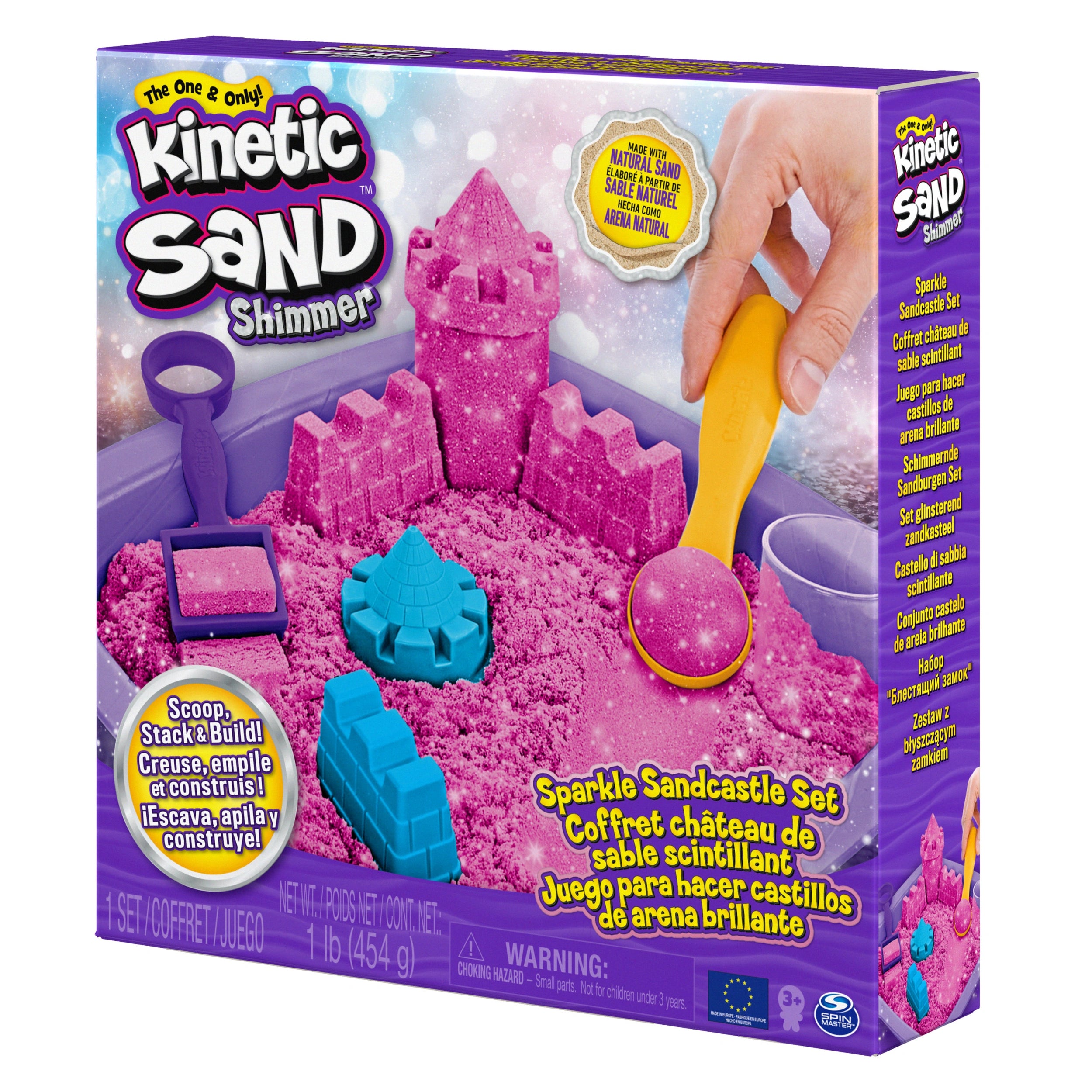 Kinetic Sand Ensemble de château de sable scintillant