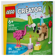 LEGO - Creator Fête d'anniversaire d'animaux mignons - Jouets de construction