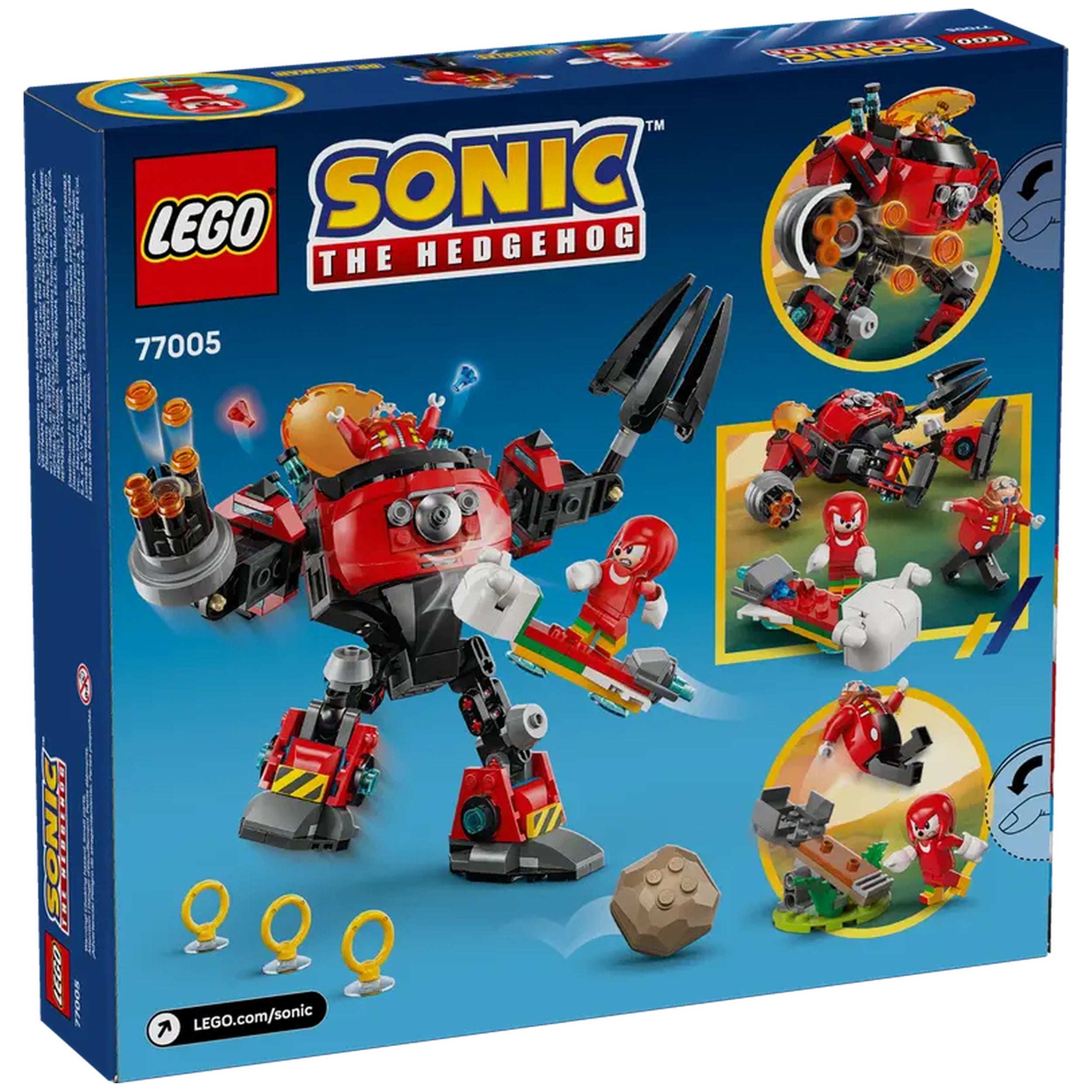 LEGO - Knuckles vs Dr Eggman Egg Crusher Mech - Action & Toy Figures