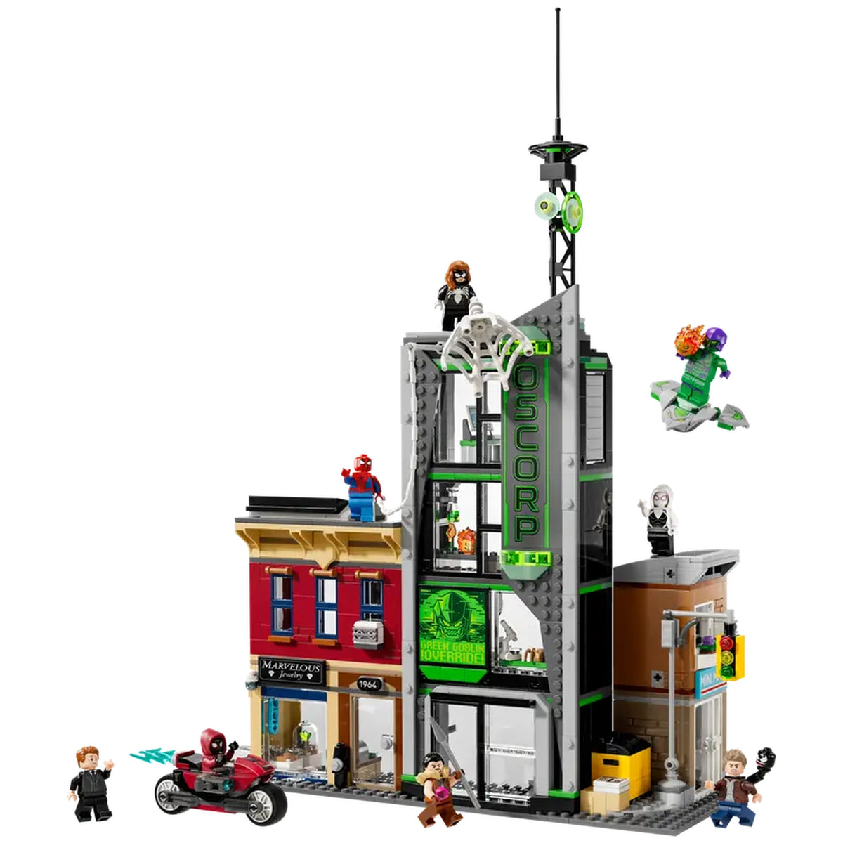 LEGO - Marvel-Spider-Man-vs-Oscorp-Construction-Set-Toys