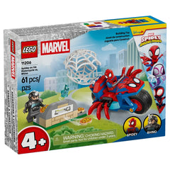 LEGO - Marvel Spidey sur sa moto contre Rhino - Ensemble de jouets de construction