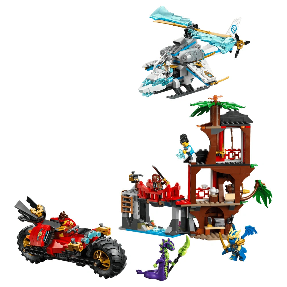 LEGO - Ninjago Combat de la Maison de l'Arbre du Véhicule Ninja - Jouets de Construction