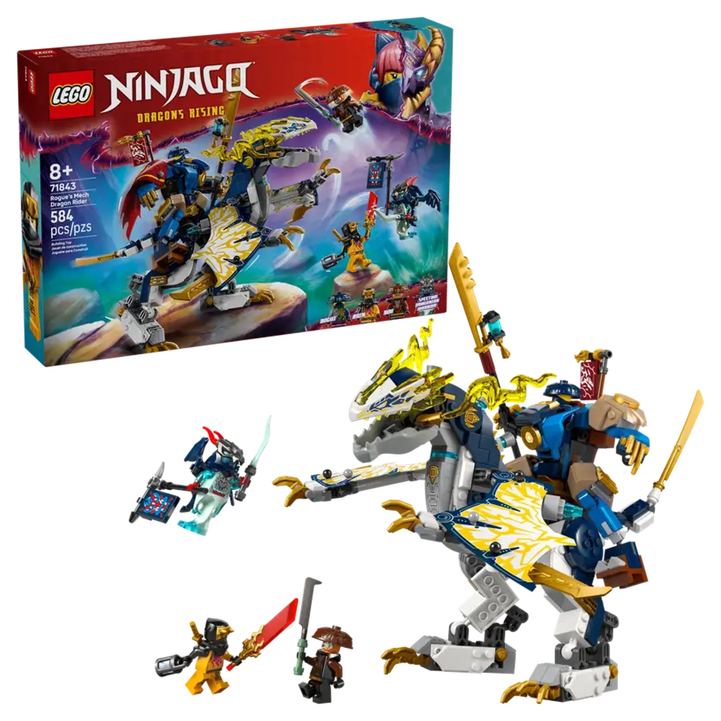 LEGO - Rogue's Mech Dragon Rider - Construction Set Toys