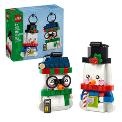 LEGO - Seasons Snowman Ornaments - Construction Set Toys 168 Pcs Age +6 - 40812