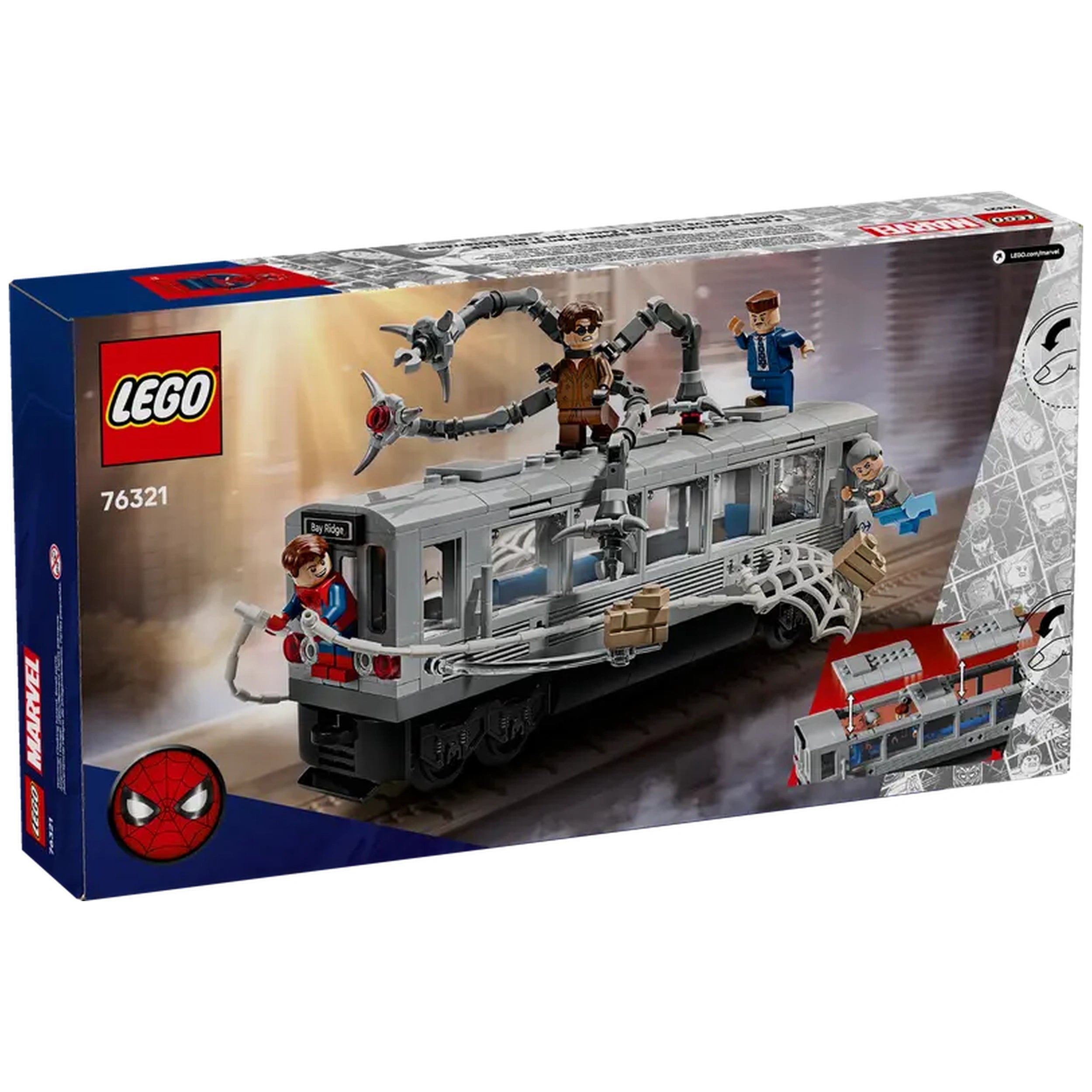 LEGO - Spider-Man vs Doc Ock Subway Train Scene - Action & Toy Figures