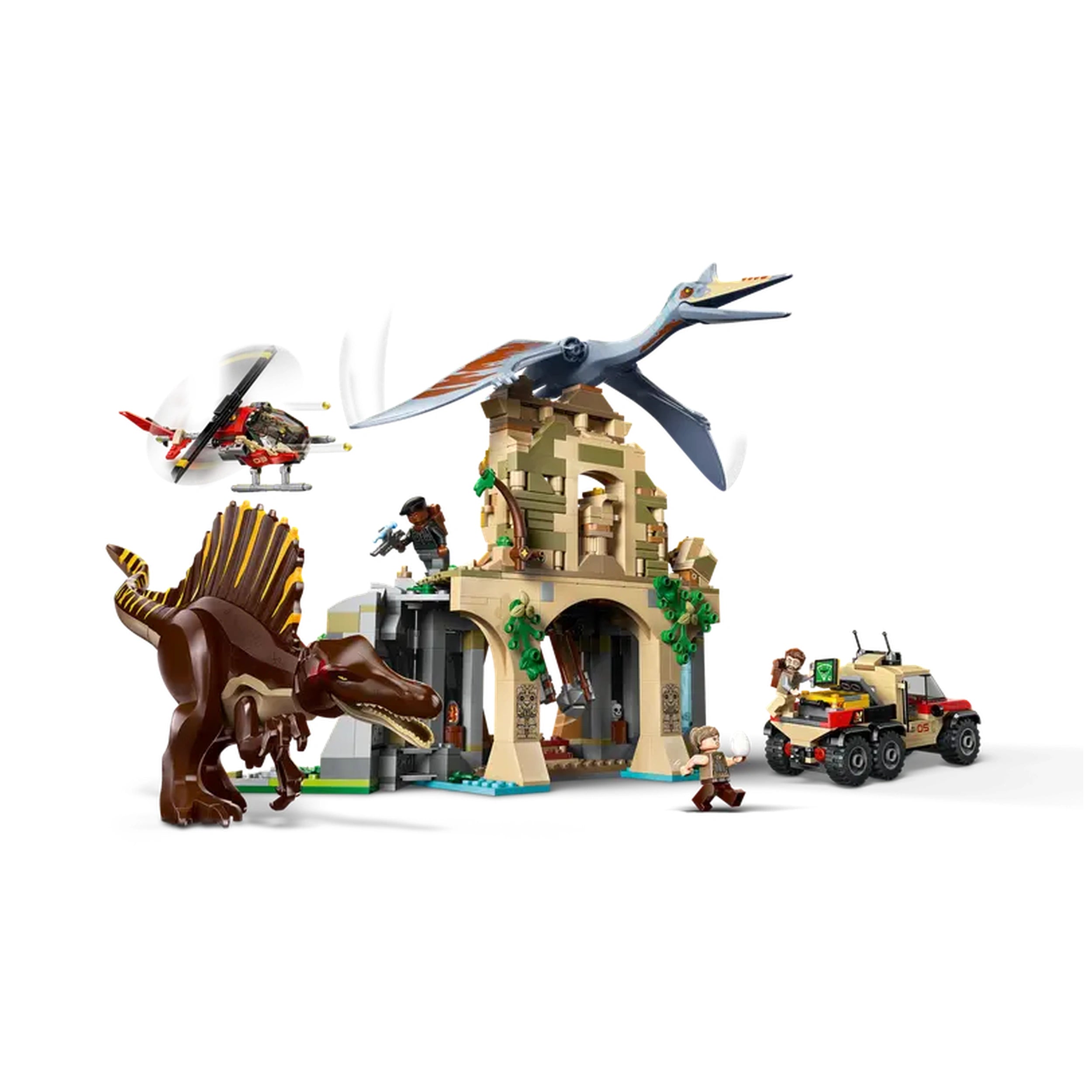 LEGO - Spinosaurus & Quetzalcoatlus Air Mission - Construction Set Toys