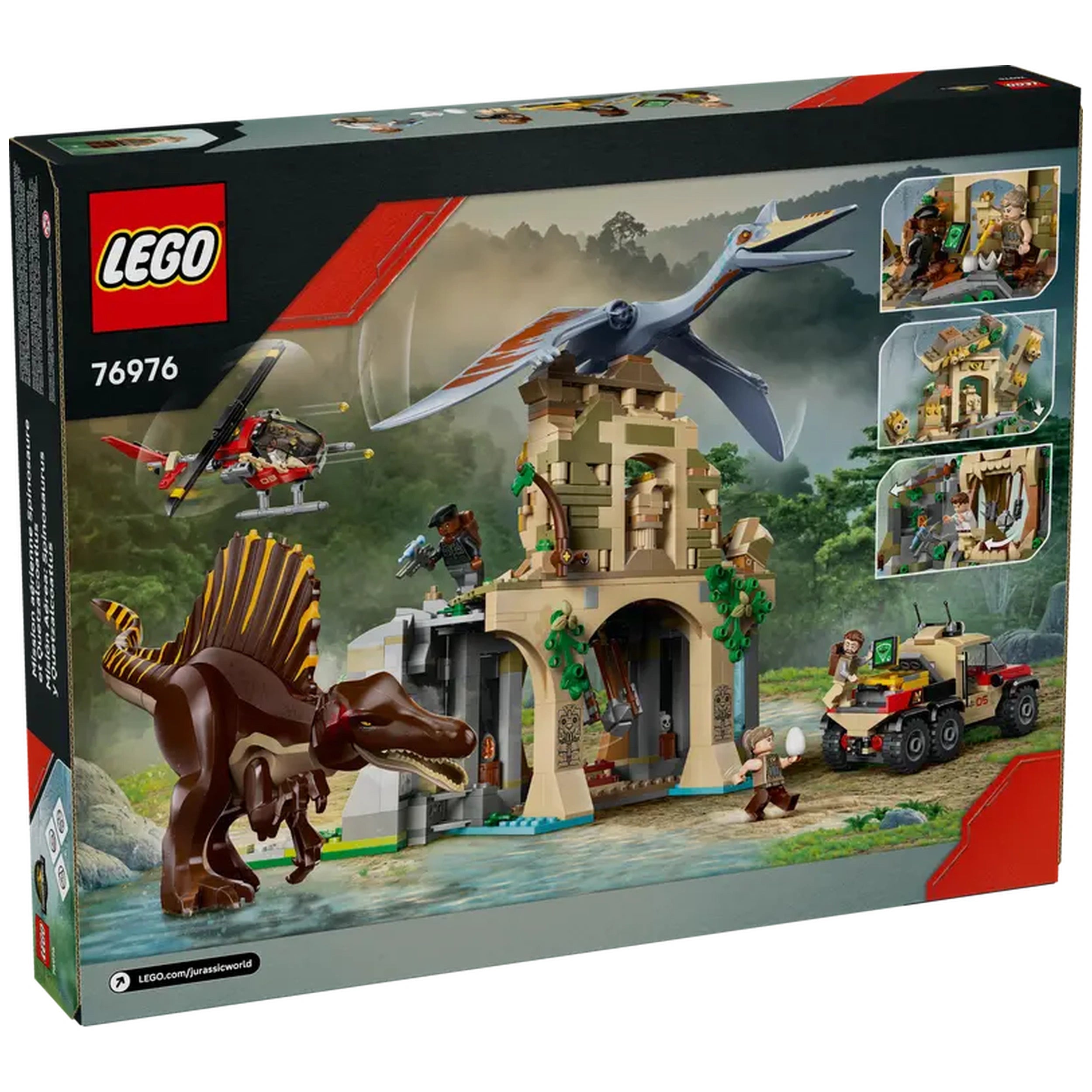 LEGO - Spinosaurus & Quetzalcoatlus Air Mission - Construction Set Toys