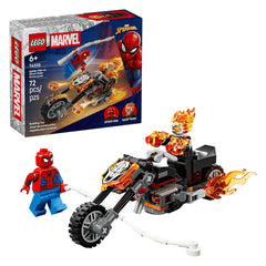 LEGO - Super Héros Spider-Man contre Ghost Rider Moto - Jouets de construction