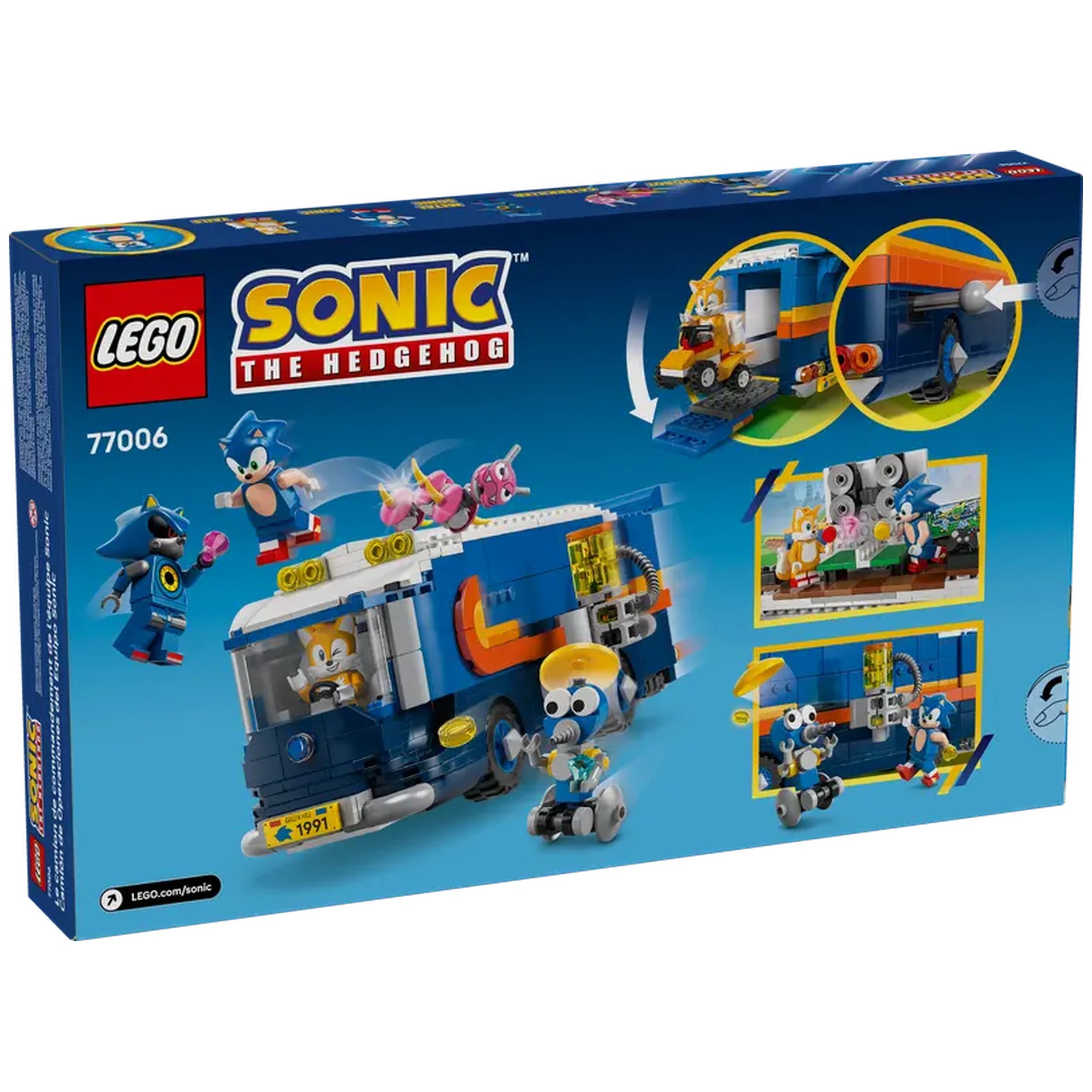 LEGO - Camion de Commandement de l'Équipe Sonic - Figurines d'Action et de Jouets