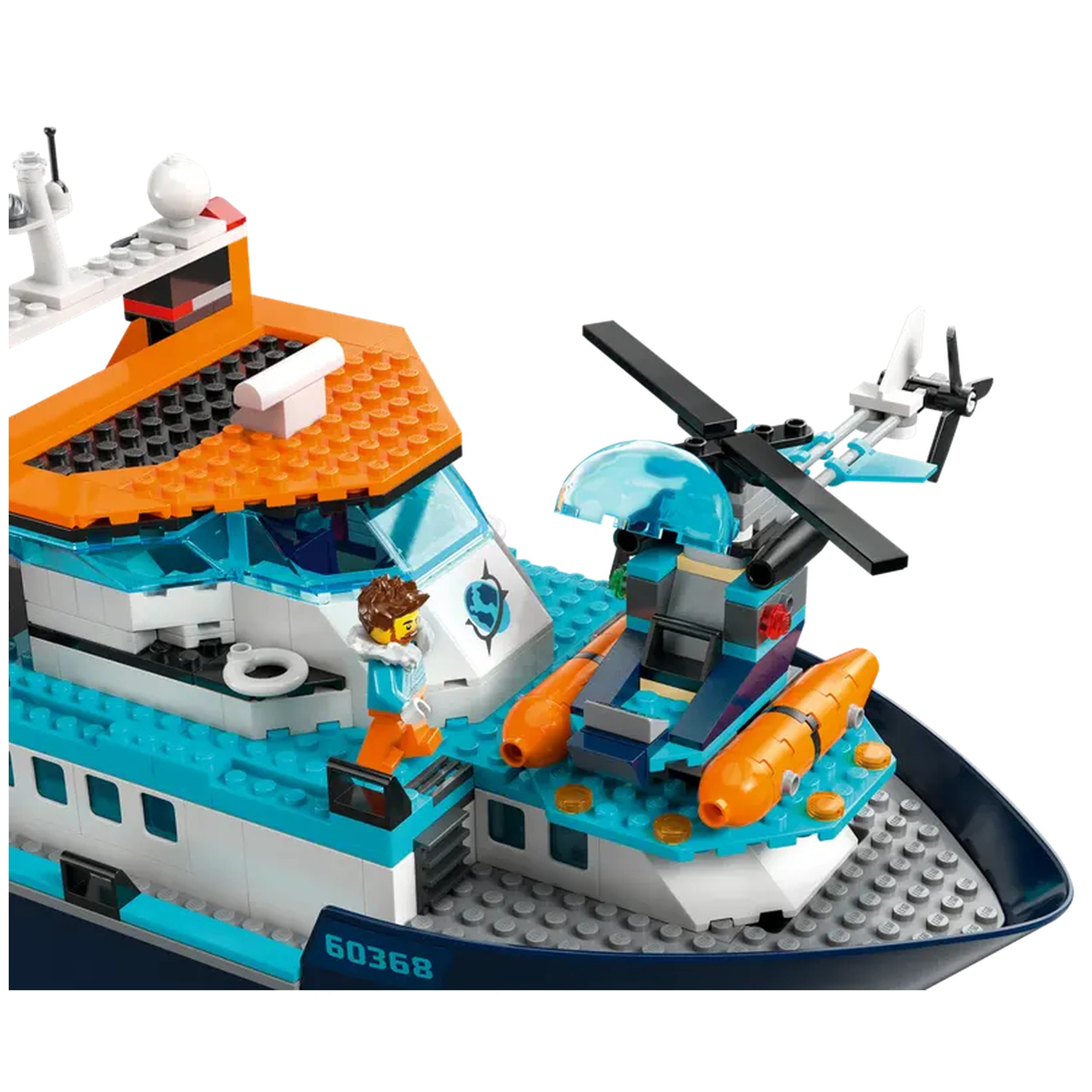 Lego - City - Bateau d'exploration arctique - Ensemble de construction Jouets