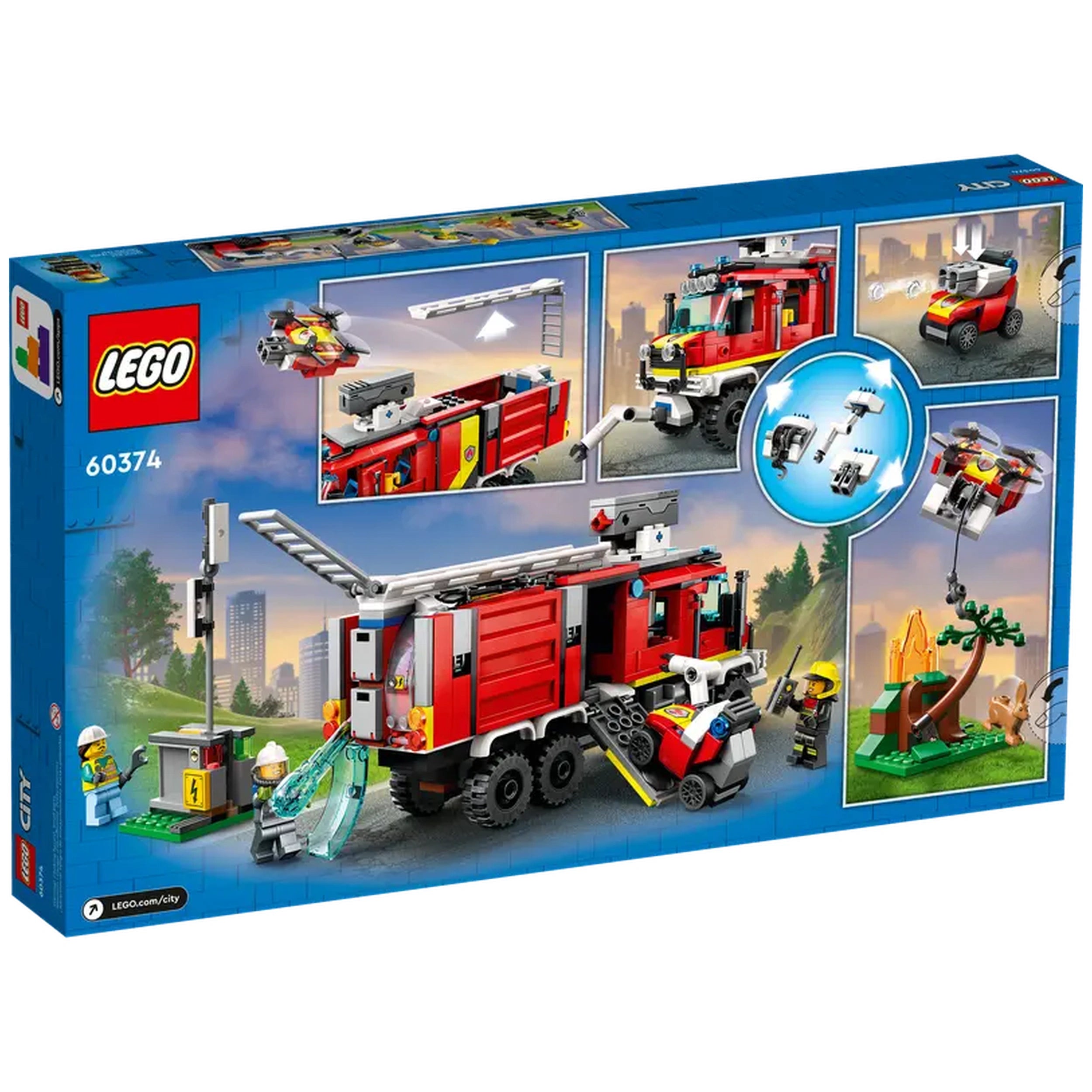 Lego - City - Fire Command Truck - Construction Set Toys
